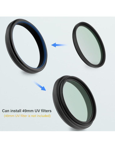 Anillo Adaptador de Filtro UV 49mm Haoge para Fujifilm X100VI/X100V