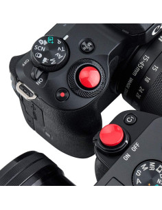 Tapa de Botón de Obturador Jinjiacheng 2X Rojo para Cámaras 2