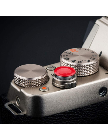 Tapa de Botón de Obturador Jinjiacheng 2X Rojo para Cámaras