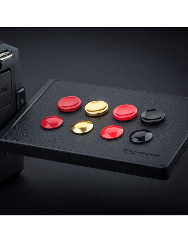 Tapa de Botón de Obturador Jinjiacheng 2X Rojo para Cámaras