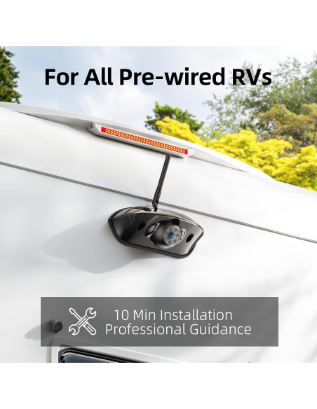 Cámara de Respaldo Inalámbrica eRapta RV 5" 1080P con Monitor