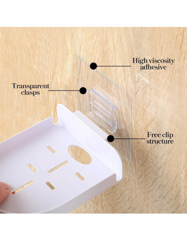 8 Soportes de Pared para Cámara de Seguridad Josojoou Blanco