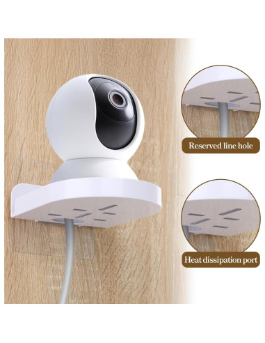 8 Soportes de Pared para Cámara de Seguridad Josojoou Blanco