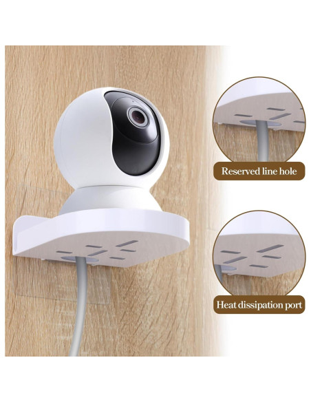 8 Soportes de Pared para Cámara de Seguridad Josojoou Blanco