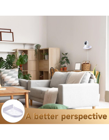 8 Soportes de Pared para Cámara de Seguridad Josojoou Blanco