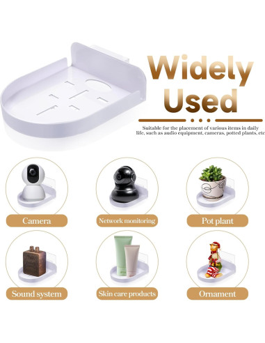8 Soportes de Pared para Cámara de Seguridad Josojoou Blanco