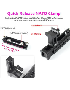 Mango Universal para Cámara DSLR Akeipho DFE3-00 con Liberación Rápida NATO 2