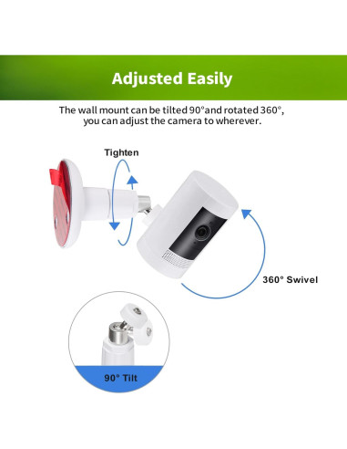 Soporte Adhesivo Universal para Cámara Ring y Eufy - 360
