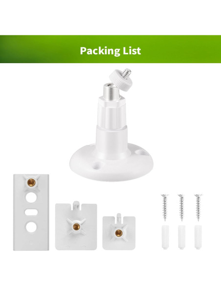 Soporte Adhesivo Universal para Cámara Ring y Eufy - 360