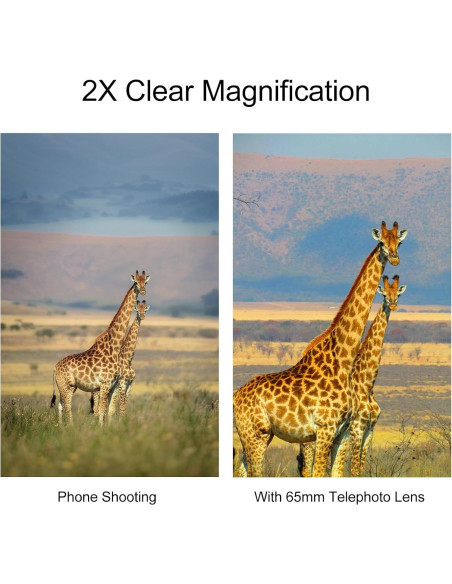 Lente Telefoto 65mm Veedzoens para Smartphones con Clip