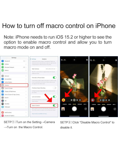 Lente Telefoto 65mm Veedzoens para Smartphones con Clip