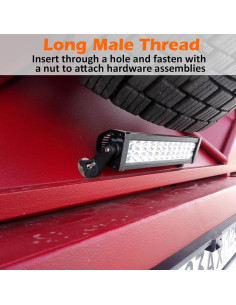 Base Magnética Redonda Neodimio 150kg 1/4" Macho 2 Pcs 2