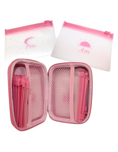 Billetera de Pastillas Rosa HomeBeautyGarden AM PM 7 Días