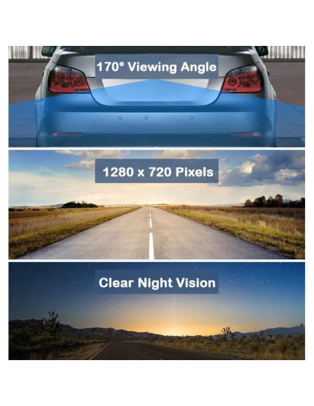 Cámara de Respaldo HD Impermeable Screentronics BC13-J