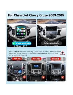 Estéreo de Coche Android Podofo 9.7" para Chevrolet Cruze 2009-2015 2