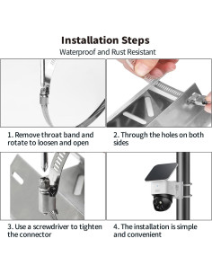 Soporte de Montaje en Poste Tonton para Eufy SoloCam S340/E30 2