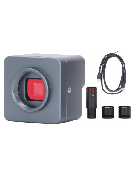 Cámara de Microscopio USB 4K Fafeicy 8MP Lente Zoom 0.5X