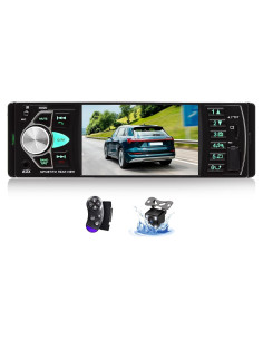 Estéreo de Coche CAMECHO 4.1" Bluetooth MP5 con Cámara