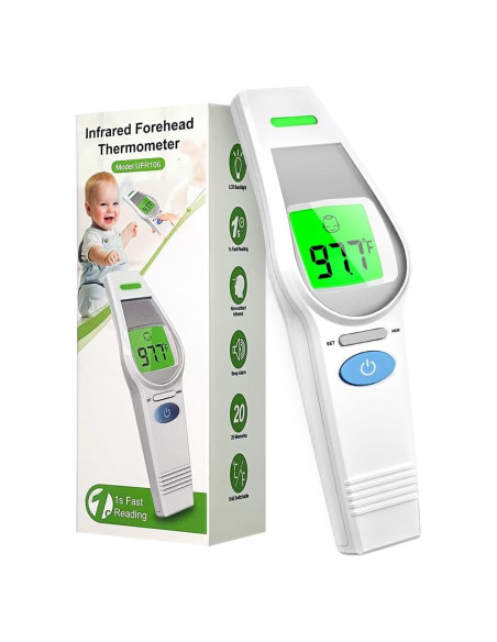 Termómetro Digital Infrarrojo HealthTree 2 en 1 Sin Contacto