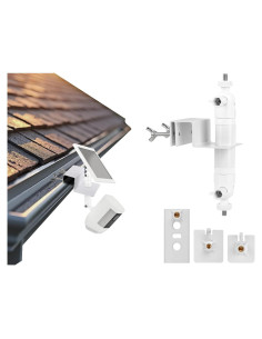 Soporte de canalón 2 en 1 LOOKZOZO para cámaras y paneles solares