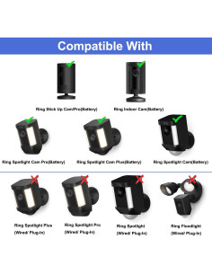 Soporte de canalón 2 en 1 LOOKZOZO para cámaras y paneles solares 2