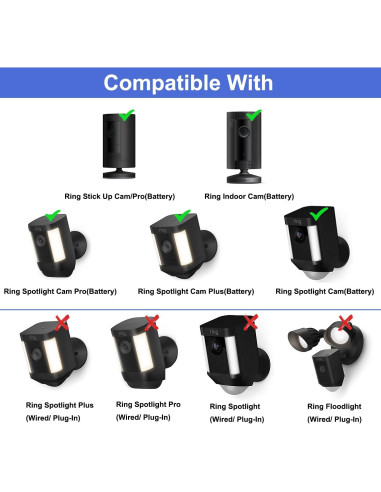 Soporte de canalón 2 en 1 LOOKZOZO para cámaras y paneles solares