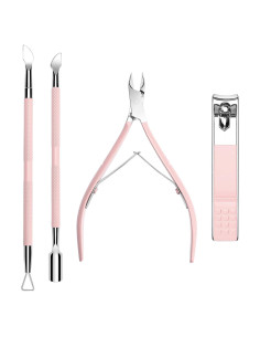 Kit de Cortadores de Cutículas Difenni 4 Piezas Profesional