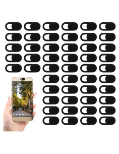 100 Cubiertas de Webcam Deslizantes QfwdfcTrenz Negros 0.058 cm