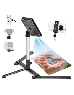 Trípode Ajustable para Mini Proyector y Teléfono - Aluminio