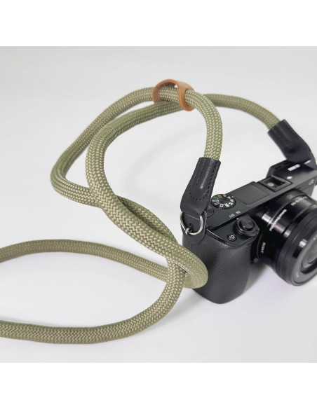 Correa de cámara cruzada 127cm Verde militar - Lanyard 10mm