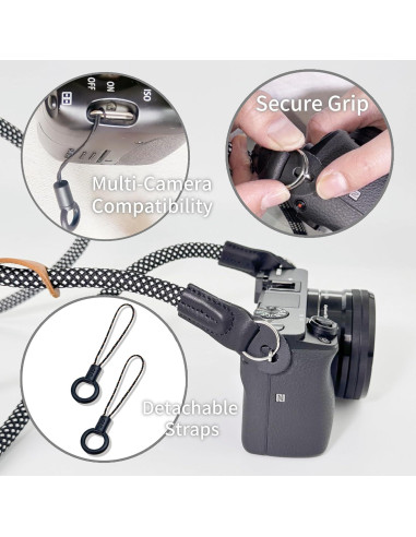 Correa de cámara cruzada 127cm Verde militar - Lanyard 10mm