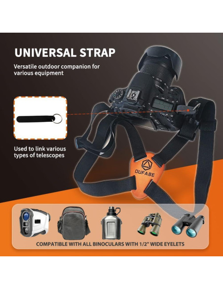 Arnés Ajustable para Binoculares Oufabe - Correa Cruzada