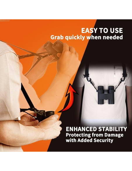 Arnés Ajustable para Binoculares Oufabe - Correa Cruzada