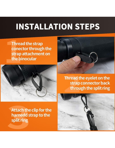 Arnés Ajustable para Binoculares Oufabe - Correa Cruzada