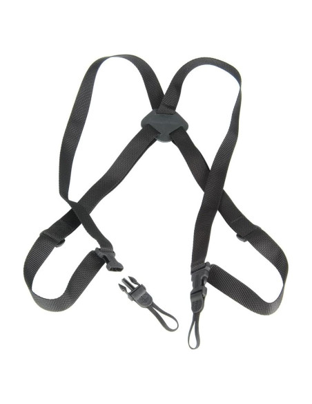 Arnés Doble para Cámara y Binoculares OP/TECH USA - Cinta Negra