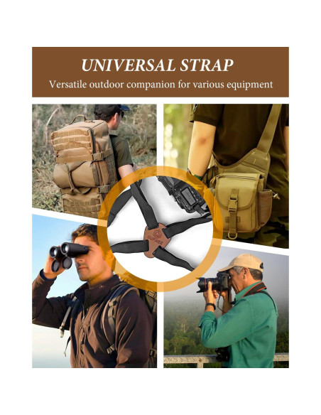 Correa de Arnés para Binoculares Oufabe, Ajustable, Ergonómica