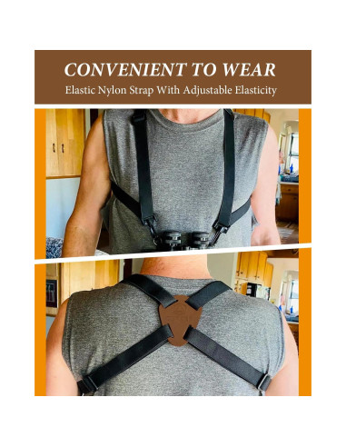 Correa de Arnés para Binoculares Oufabe, Ajustable, Ergonómica