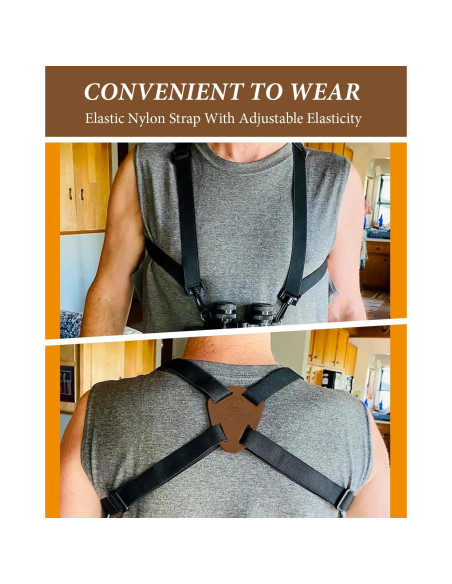 Correa de Arnés para Binoculares Oufabe, Ajustable, Ergonómica