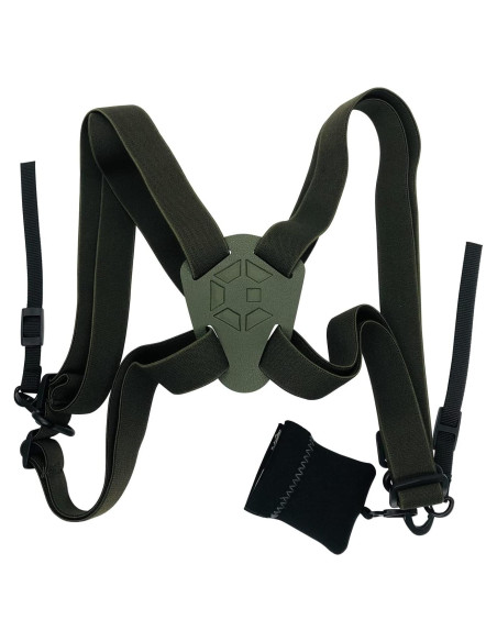 Arnés de Prismáticos GAIARENA Camo Ajustable con Paño
