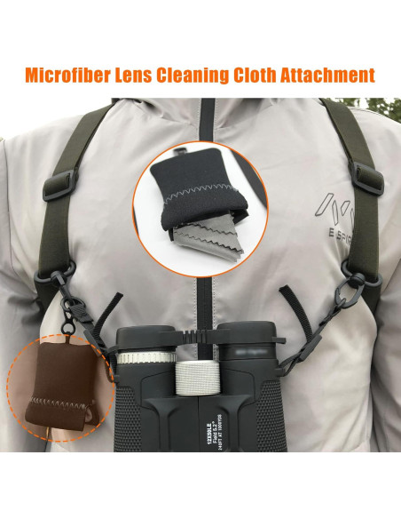 Arnés de Prismáticos GAIARENA Camo Ajustable con Paño