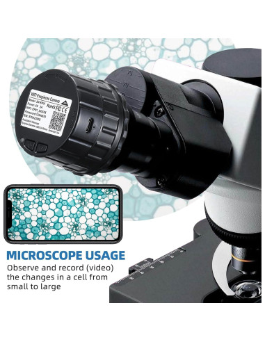 Cámara de Ocular WiFi YWLL SV-EP01 2.5K para Telescopios y Microscopios