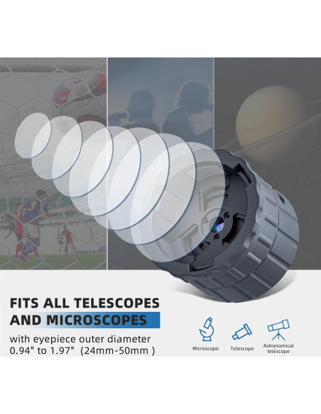 Cámara de Ocular WiFi YWLL SV-EP01 2.5K para Telescopios y Microscopios