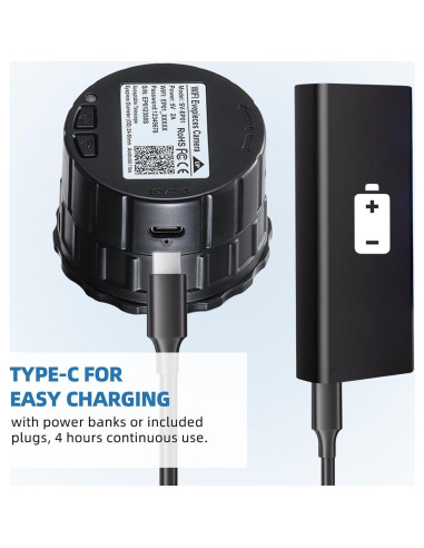 Cámara de Ocular WiFi YWLL SV-EP01 2.5K para Telescopios y Microscopios