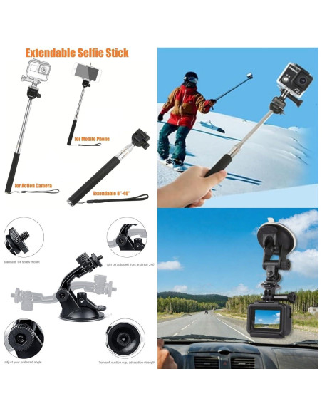 Kit de Accesorios 36 en 1 para Cámara de Acción KUANVE