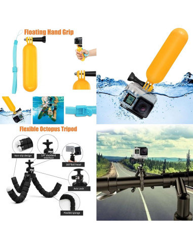 Kit de Accesorios 36 en 1 para Cámara de Acción KUANVE