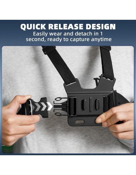 Soporte de Pecho BRDRC para DJI Osmo Pocket 3 y GoPro