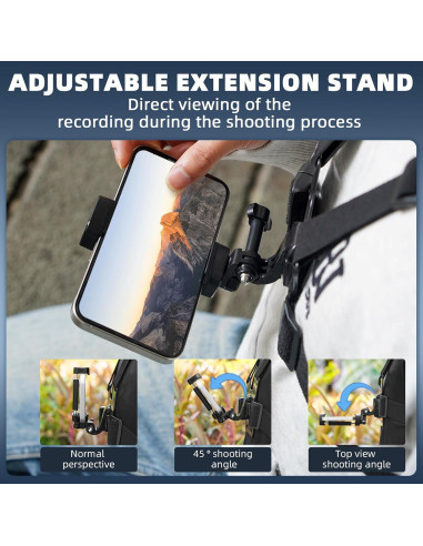 Soporte de Pecho BRDRC para DJI Osmo Pocket 3 y GoPro