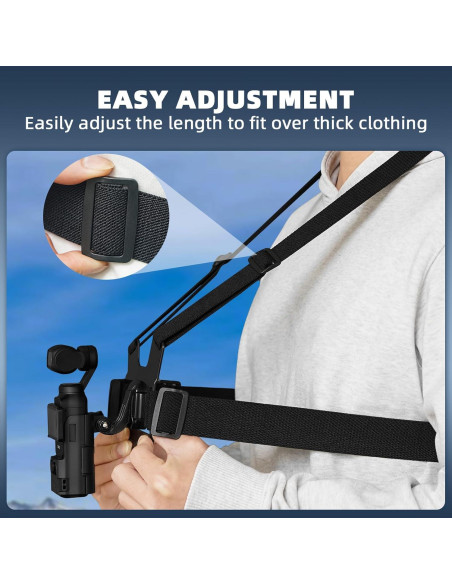 Soporte de Pecho BRDRC para DJI Osmo Pocket 3 y GoPro