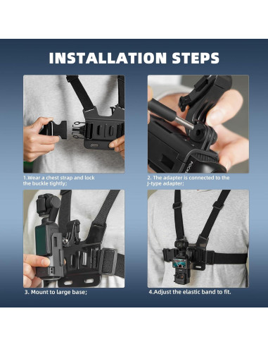 Soporte de Pecho BRDRC para DJI Osmo Pocket 3 y GoPro