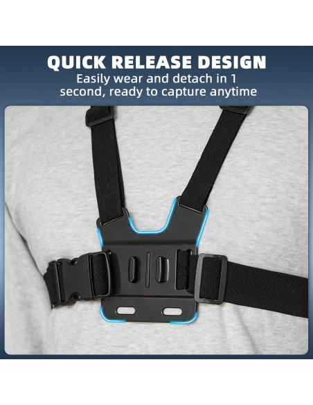 Soporte de Pecho BRDRC para DJI Osmo Pocket 3 y GoPro